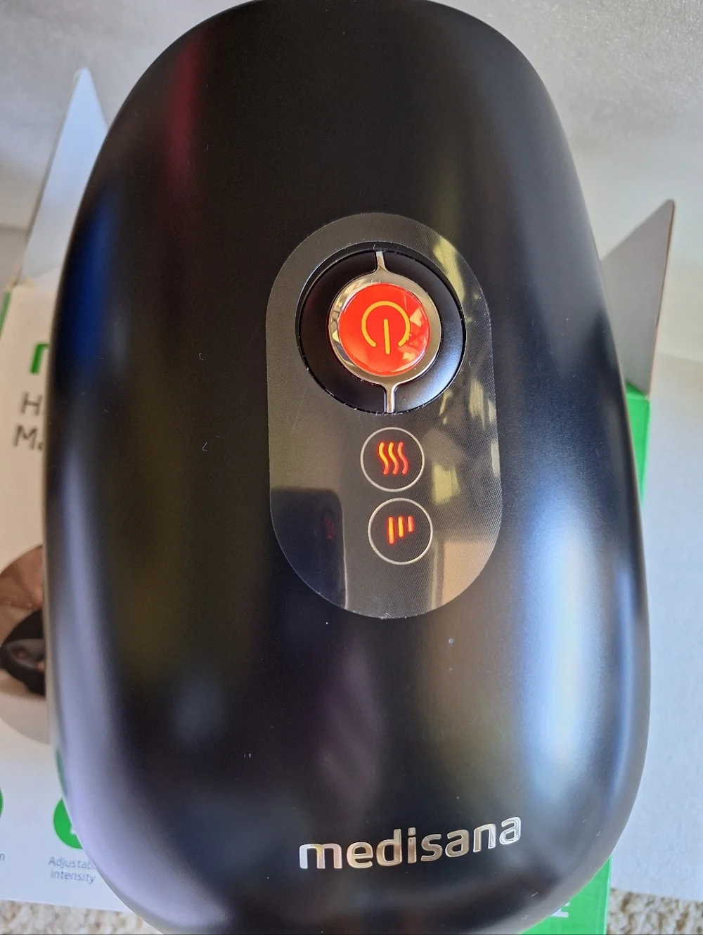 Medisana HM 305B Wireless Hand Massager with Heat & Compression - Like New!